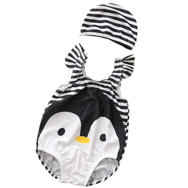 Costum de baie intreg pentru baieti si fete pentru copii cu animatie imprimata