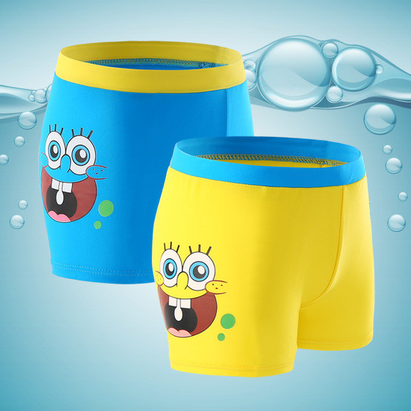 Παιδικό μαγιό  για αγόρια σε μπλε και κίτρινο χρώμα