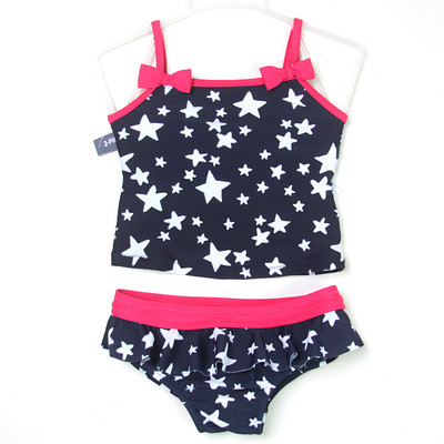 Παιδικό μαγιό με κορδέλα  από δύο μέρη