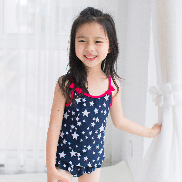 Παιδικό μαγιό με κορδέλα  από δύο μέρη