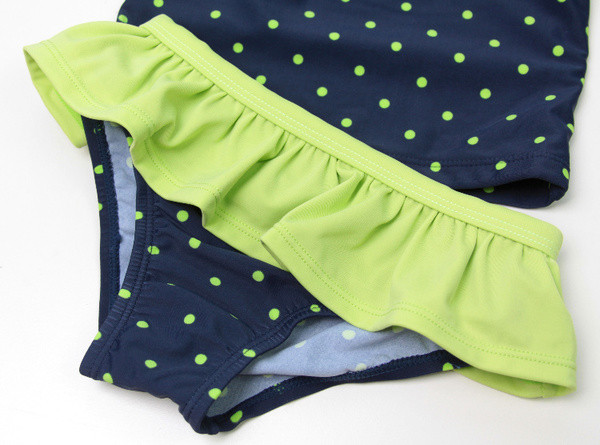 Costum de baie pentru copii în două părți cu puncte negre