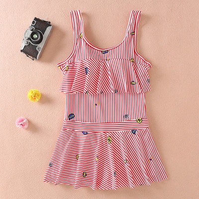 Цял бански за момичета в два цвята