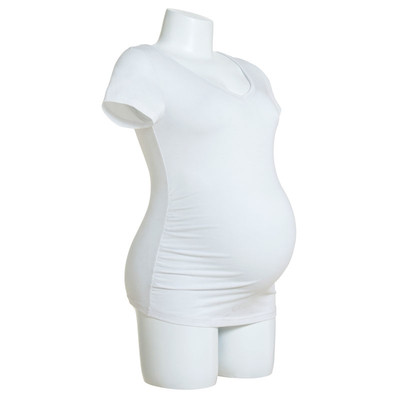 Tricou casual simplu cu decolteu în V în mai multe culori