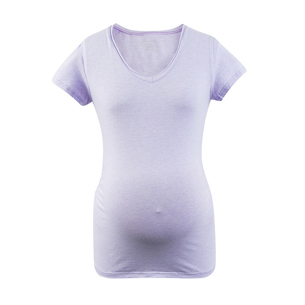 Tricou casual simplu cu decolteu în V în mai multe culori