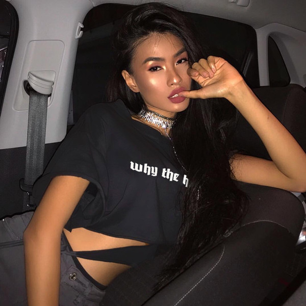 Tricou casual de damă în negru cu inscripție