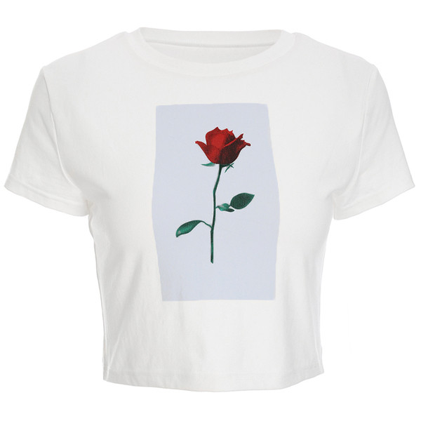 Tricou scurt dama casual cu aplicatie, de culoare alba