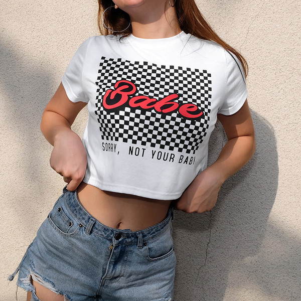 Tricou scurt elegant alb cu imprimeu