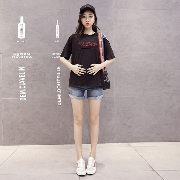 Pantaloni scurți de blugi pentru gravide