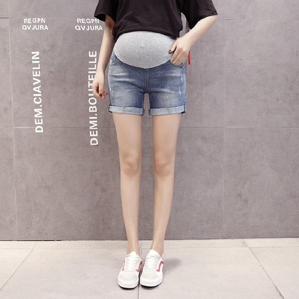 Pantaloni scurți de blugi pentru gravide