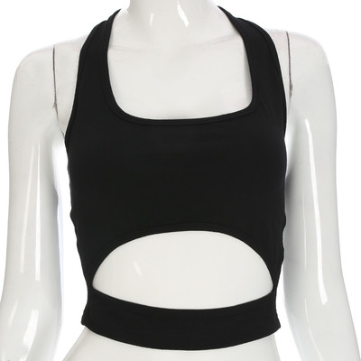 Maieu scurt elegant pentru femei, negru, cu o panglică