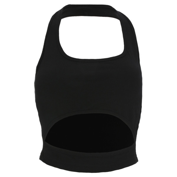 Maieu scurt elegant pentru femei, negru, cu o panglică