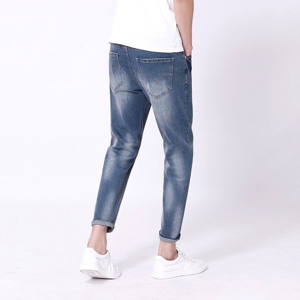 Blugi barbatesti model lat 9/10 cu motive fragmentate