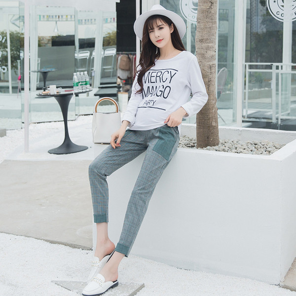 Pantaloni subțiri și comozi pentru gravide în două culori