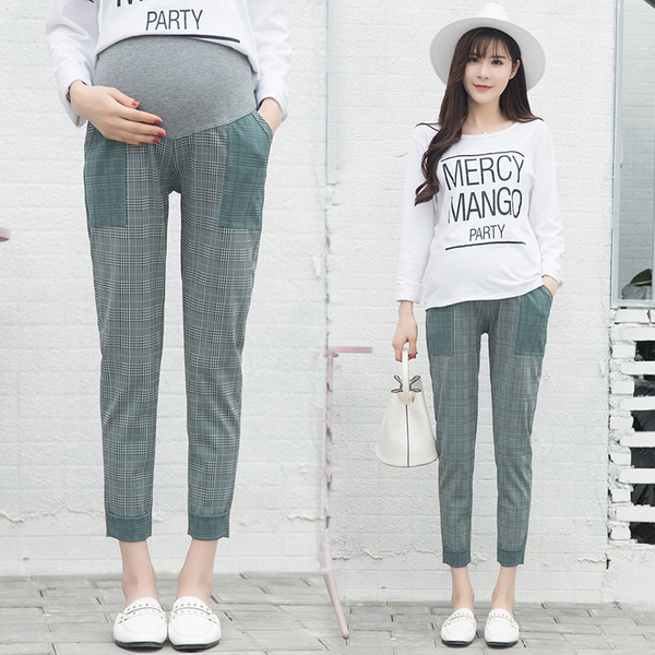 Pantaloni subțiri și comozi pentru gravide în două culori