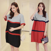 Καθημερινό φόρεμα για έγκυες γυναίκες σε δύο χρώματα