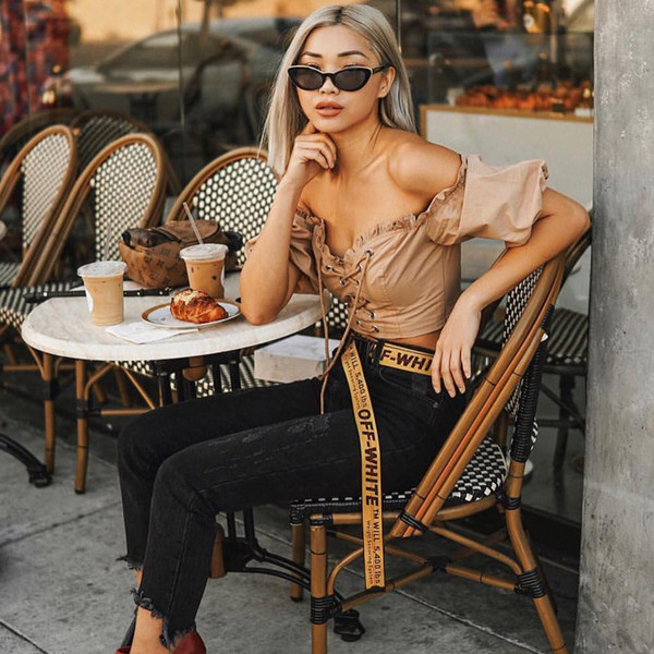 Tricou elegant de vara de dama cu cravate si umerii goi, in negru