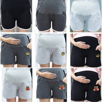 Σύντομα βαμβακερά παντελόνια για έγκυες γυναίκες σε διάφορα χρώματα