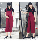 Σαλοπέτα για έγκυες γυναίκες και κοντομάνικο μπλουζάκι σε δύο χρώματα