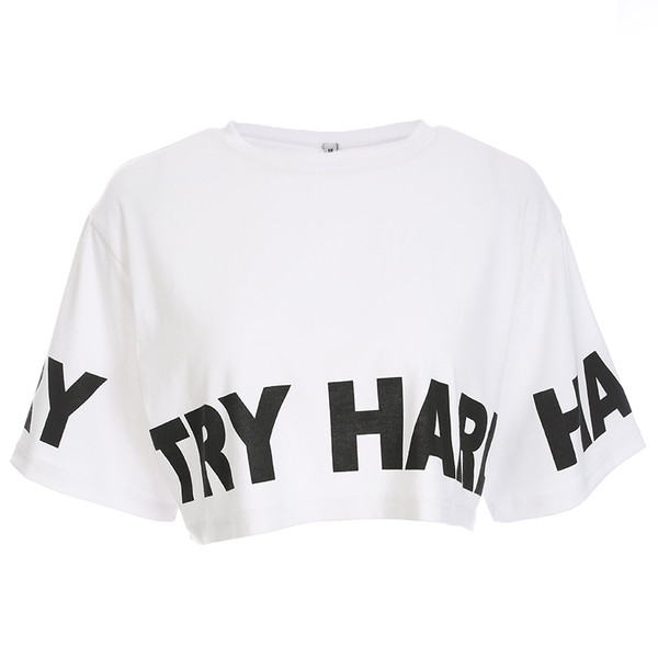 Γυναικεία αθλητικά λευκά μπλουζάκια με μανίκια 3/4 και επιγραφή