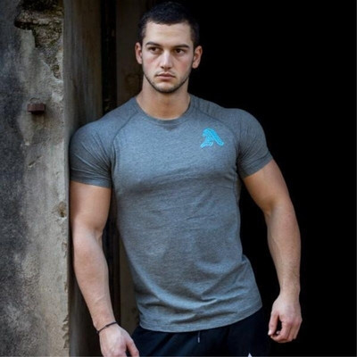 Men`s sports t-shirt in several colors with embroidery