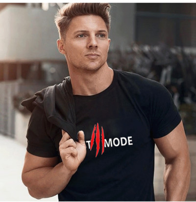 Tricou sport pentru bărbați în mai multe culori cu inscripție