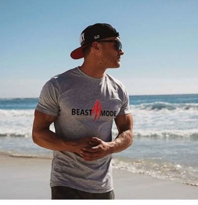 Tricou sport pentru bărbați în mai multe culori cu inscripție