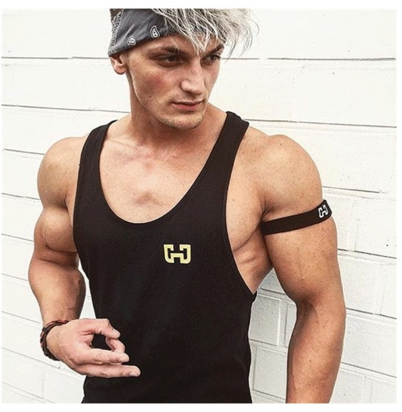 Ανδρικό μακρύ αμάνικο σε δύο χρώματα με επιγραφή και κεντήματα