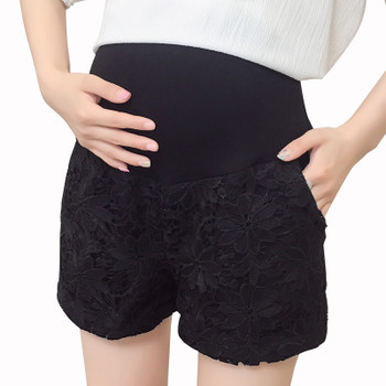 Къси дантелени панталони за бременни жени в два цвята
