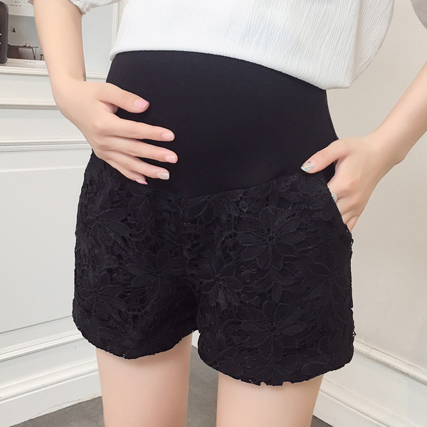 Σορτσάκια από δαντέλα για εγκύους σε δύο χρώματα