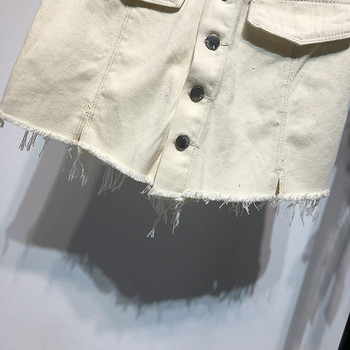 Κομψή  γυναικεία φούστα  - σχισμένη με κουμπιά