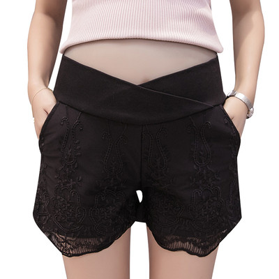 Pantaloni scurți din dantelă pentru gravide în mai multe culori