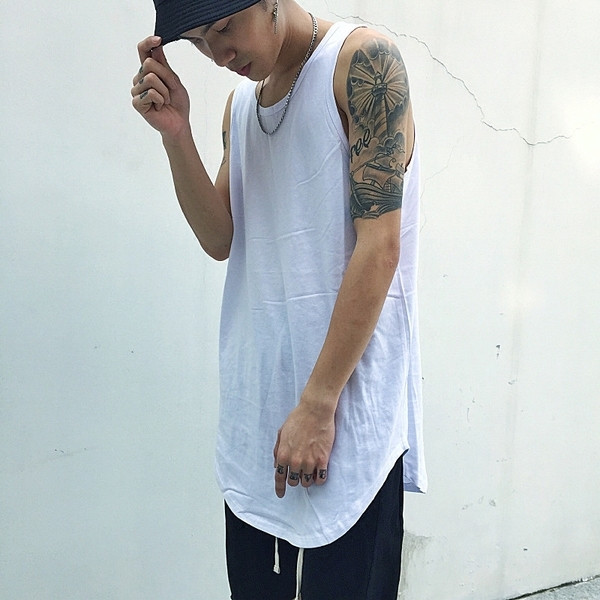 Μακρύ ανδρικό αμάνικο σε διάφορα χρώματα