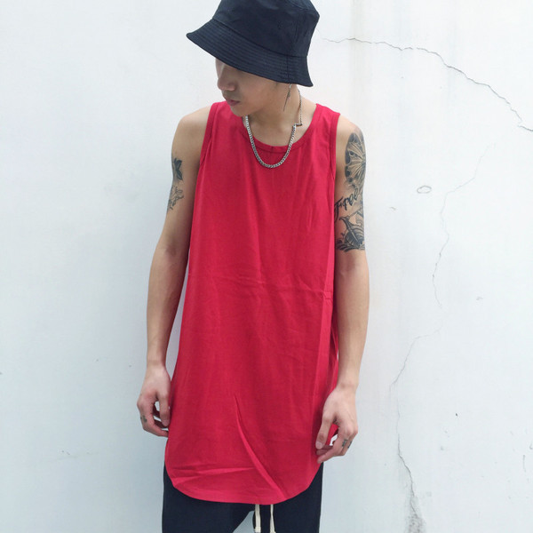 Μακρύ ανδρικό αμάνικο σε διάφορα χρώματα