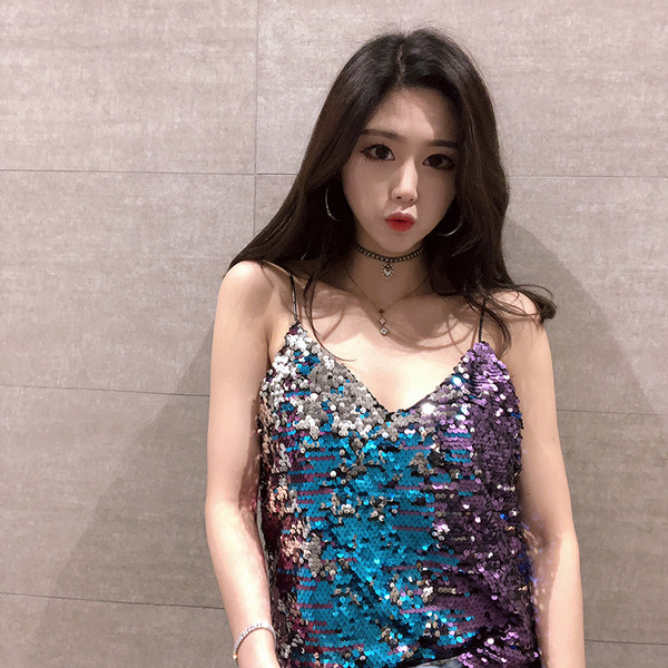 Maieu modern de dama in culori irizate cu paiete