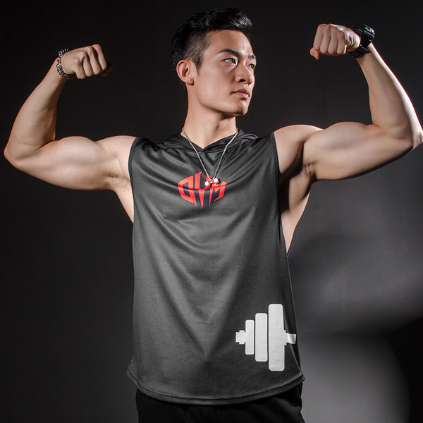 Ανδρικό μπλουζάκι σε μαύρο χρώμα με κουκούλα