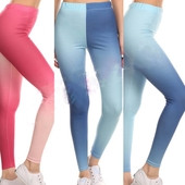 Спортен дамски клин в розов и син цвят