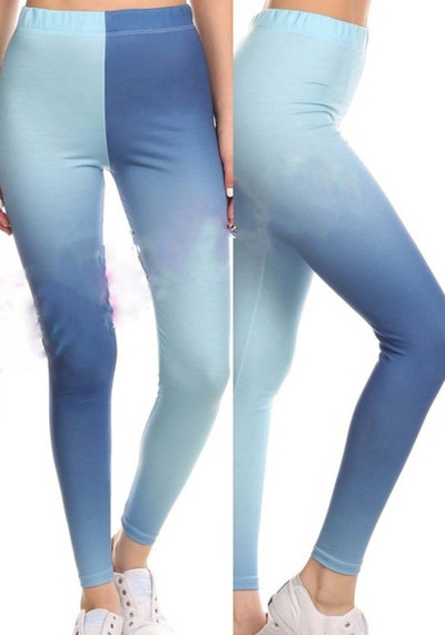 Спортен дамски клин в розов и син цвят