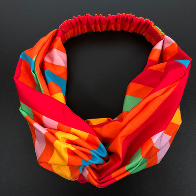 Модерна дамска лента за коca в различни цветни принтове