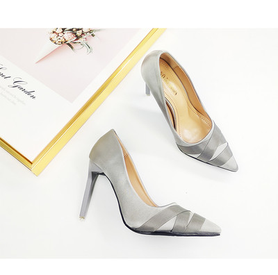 Елегантни дамски обувки на висок ток в четири цвята