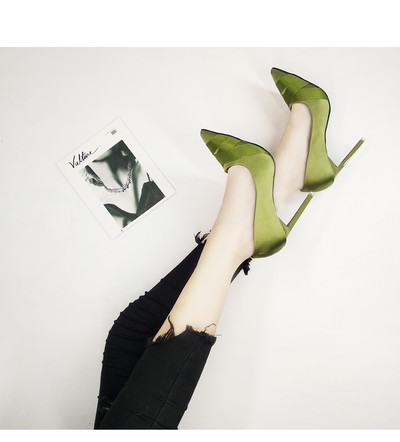 Елегантни дамски обувки на висок ток в четири цвята