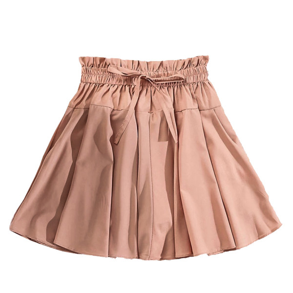 Дамска стилна пола в два цвята с висока талия