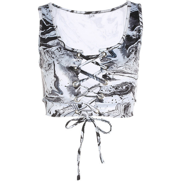 Дамски топ спортно-ежедневен с предни кръстосани връзки