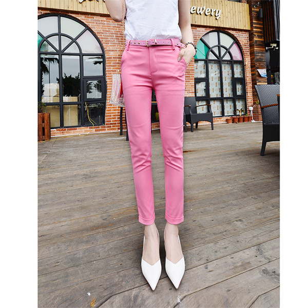 Елегантен дамски панталон Slim модел в четири цвята