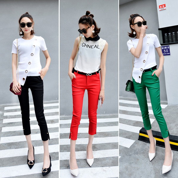 Елегантен 9/10 дамски панталон в три цвята