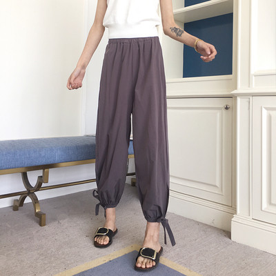 Ежедневни дамски панталони широк модел в три цвята