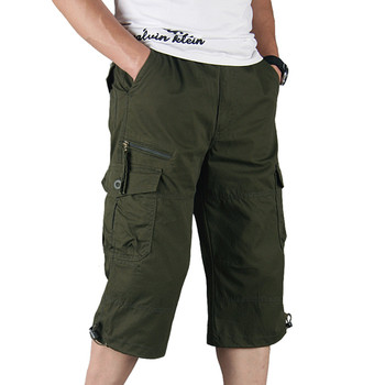 Мъжки ежедневни 7/8 панталони със странични джобове в няколко цвята