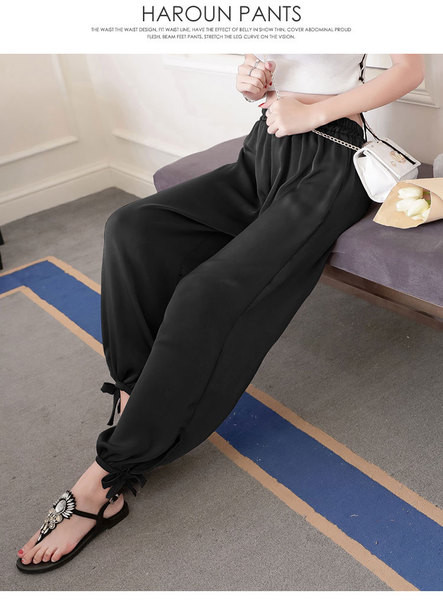 Сатенен ежедневен дамски панталон в три цвята