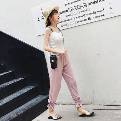 Ежедневен широк дамски панталон в два цвята