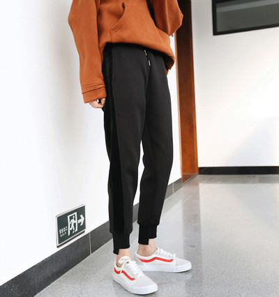 Ежедневен спортно-елегантен дамски панталон в сив и черен цвят