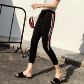 Ежедневен дамски панталон с цветни кантове